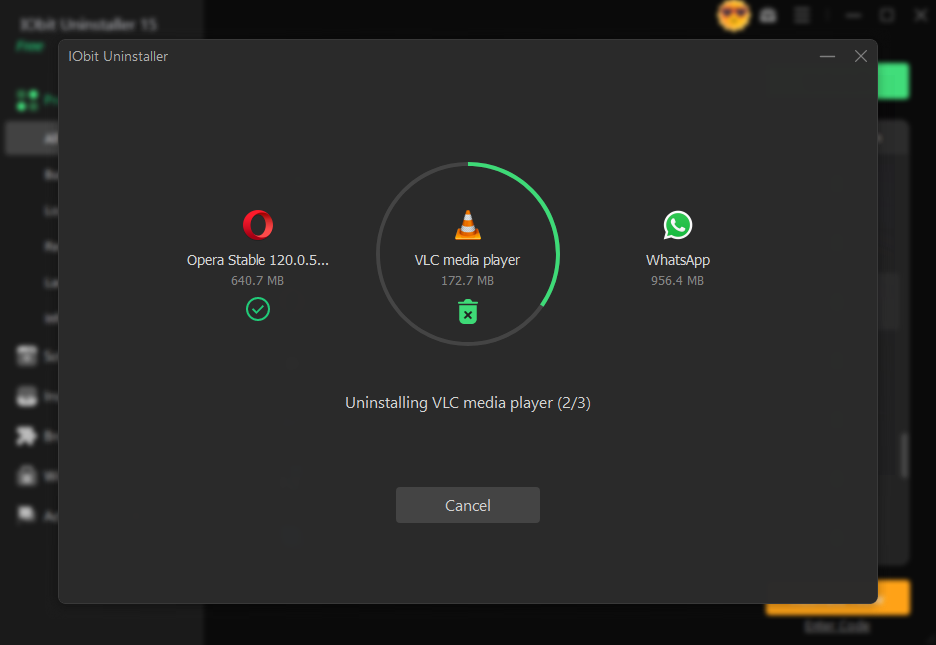 Batch Uninstalling and Real-Time Progress