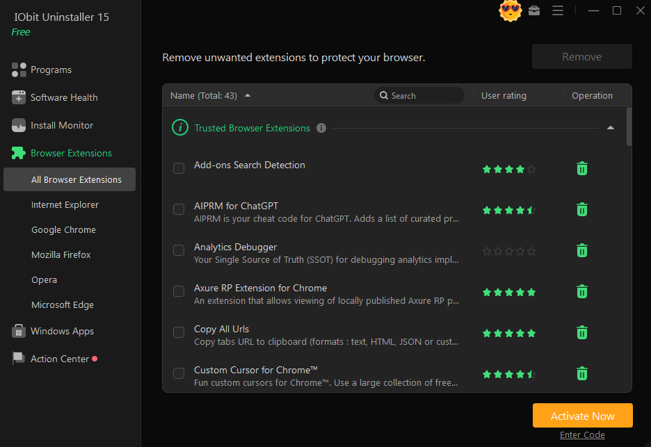 Browser Extensions and Windows Apps Centralized Control